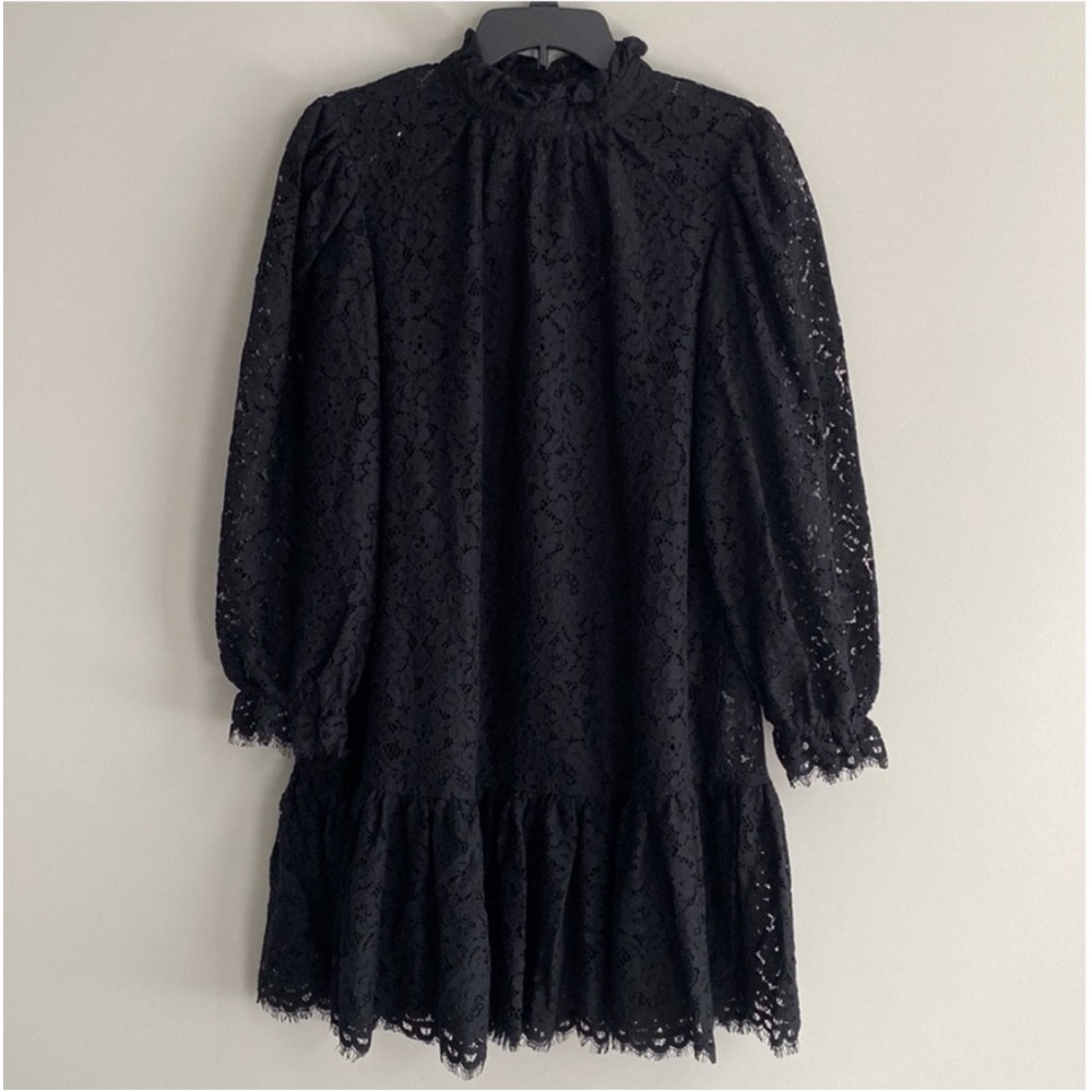 J. Crew Ruffleneck Lace Dress - Picture 4 of 10